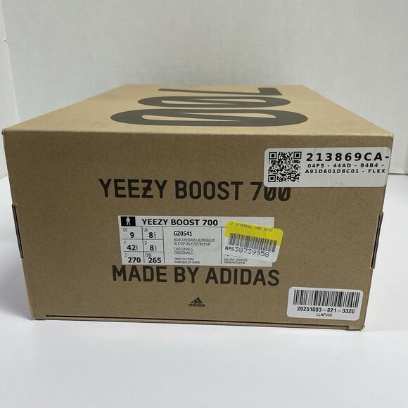 Adidas Yeezy Boost 700 Bright Blue GZ0541 Size 9 Men Orange Kanye Gators Shoes - Picture 8 of 8